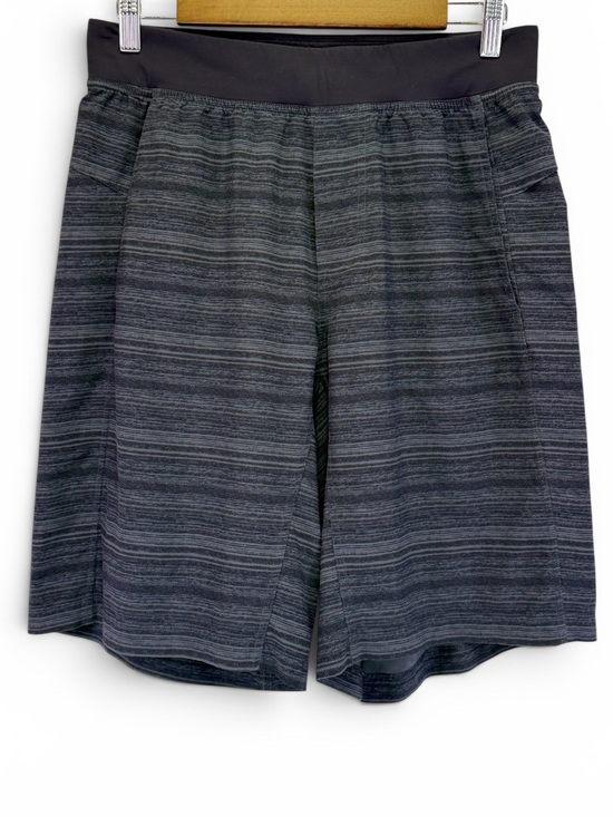 lululemon athletica Other - Lululemon Mens‎ Athletic Black & Grey Striped Shorts Size Medium 1915-46